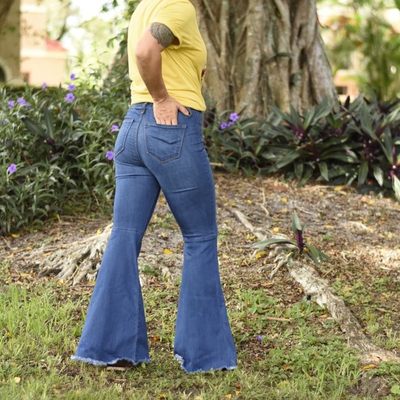 Medium Wash Bellbottoms - Picture 3 of 3